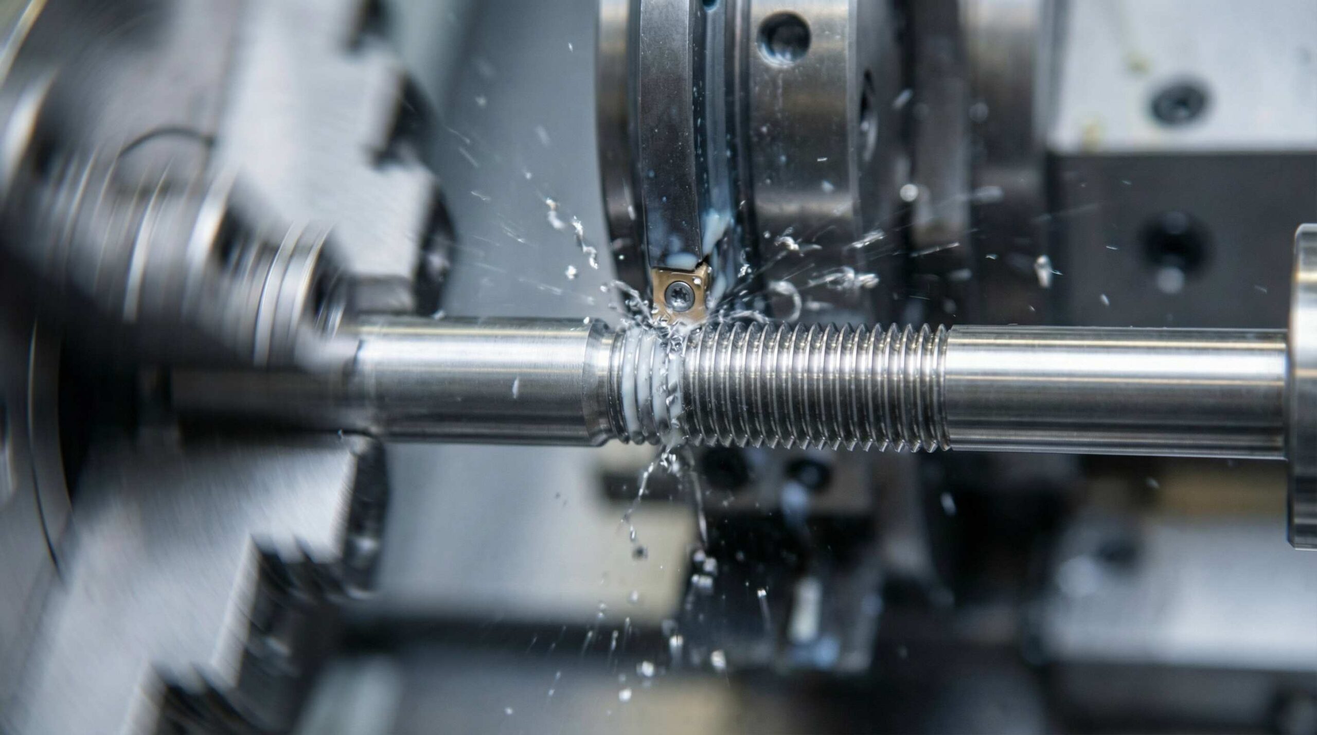 Cannulated Bone Screw Thread Whirling Process Schematic