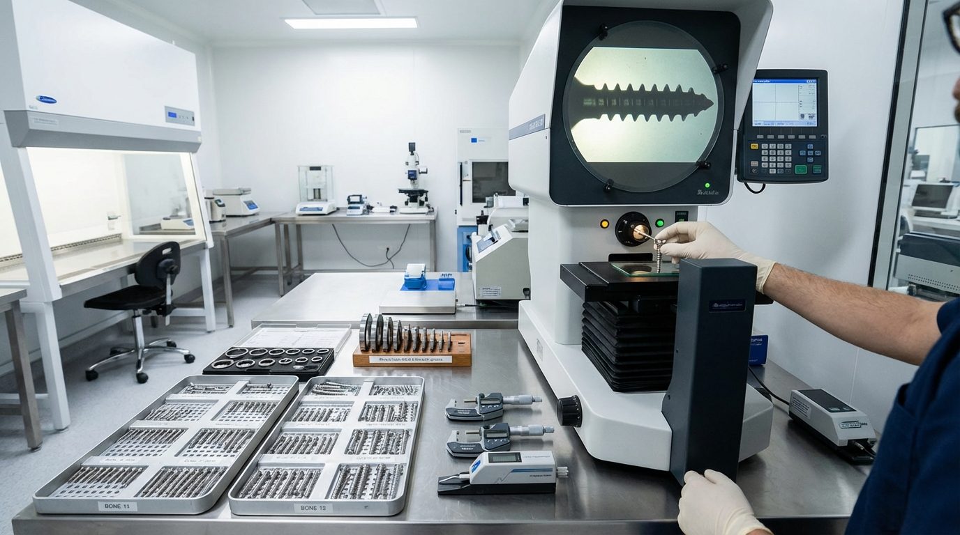 Orthopedic Bone Screw Quality Inspection